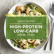 Search for results at sidewalk. 1 400 Calorie High Protein Low Carb Meal Plan Eatingwell