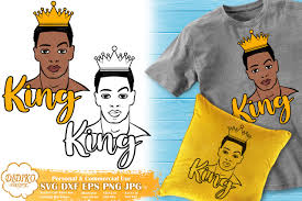 Black King Svg 3 Afro Man With Crown Svg File Didiko Designs