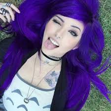 COLOR INSPIRATION The ever so beautiful Violet Purple ♥ Get Intense Violet  Purple ColorConditioner at  https://evilhair.com/collections/all/products/intense-purple-200-ml