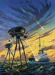 Retro Brit Hms Thunder Child From H G Wells War Of The Worlds War Of The Worlds Sci Fi Fantasy Science Fiction Illustration