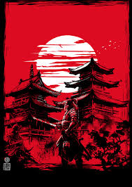 Артистични илюстрация | Samurai among the temples | Posters.bg
