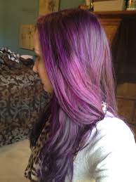 My Purple Hair After 2 Months With One Root Touch Up Special Effects Deep Purple On Dark Brown Hair After V Hair Makeup Black Hair With Highlights Purple Hair
