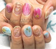 キラキラ夏ネイルnailroom Kanoa所属nailroom Kanoaのネイルデザイン