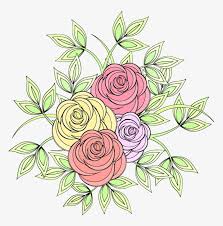 32 png files with transparent backgrounds approximately 10 (25 cm) high 1 eps, 1 αι (vector files). Floral Design Garden Roses Coloring Book Flower Drawing Colour Drawing In Flower Png Image Transparent Png Free Download On Seekpng