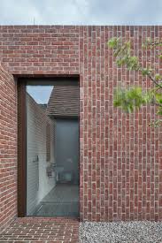 Gallery Of Brick House In Brick Garden Jan Proksa 15 In 2020 Brick Exterior House Brick Architecture Modern Brick House