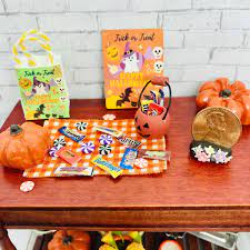 Dollhouse Trick Or Treat Candy Set Etsy In 2020 Halloween Trick Or Treat Colorful Candy Halloween Hacks