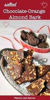 Salted Chocolate Orange Almond Bark Recipe Chocolate Bark Recipe Almond Bark Chocolate Almond Bark