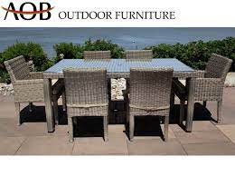 Shortlist of top rated outdoor dining table in 2021. Outdoor Patio Table Dining Furniture Rattan Wicker With Glass Top Dining Table Patio Garden Furniture Sets Home Garden Worldenergy Ae
