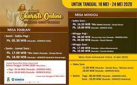 Terimkasih atas kepedulian, perhatian serta waktu anda untuk mengunjungi website kami, kasih karunia tuhan yesus kristus, dan kasih allah, dan persekutuan roh kudus menyertai kamu sekalian (2kor 13:14) Informasi Jadwal Live Streaming Misa Harian Dan Mingguan Periode 18 24 Mei 2020 Paroki Pugeran