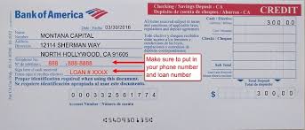 Fill out your deposit slip by following the instructions below to make sure your deposit is successful. Bank Of America Deposit Slip