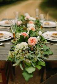 Wedding Flowers Bouquets Flower Runner Wedding Table Garland Flower Runner Wedding
