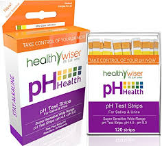 ph test strips 120ct tests body ph levels for alkaline