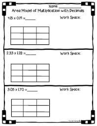 You can do the exercises online or download the worksheet as pdf. 5 Nbt B 7 Area Model With Multiplication Of Decimals Worksheet Practice