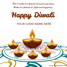 Design your greeting cards online with our premade greeting card templates. Write Name On Diwali 2020 Greetings