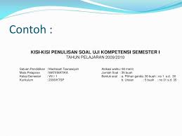 Check spelling or type a new query. Contoh Latihan Soal Uji Kompetensi 5 Matematika Kelas 7 Semester 2 Soal Uraian