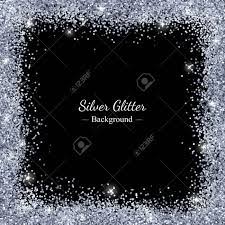 Here are some more high quality images from istock. Silver Glitter Shiny Border Frame On Black Background Vector Royalty Free Cliparts Vectors And Stock Illustration Image 67756655