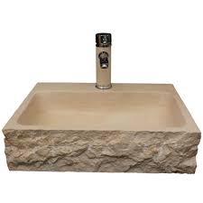 Товар 2 signature hardware #1001be cylindrical vessel bathroom sink beige 14. Eviva Stonie China Vessel Sink In Beige With Overflow Drain Evsk20x16 Bg Stone The Home Depot