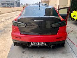 This mitsubishi evo x heat shield package is built to protect your valve cover from the heat of your new tubular manifold. Wts Do Luck Style Carbon Fibre Boot W Keyhole For Evo X Lancer Car Accessories Accessories On Carousell