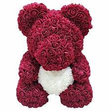 2019 Hot Sale 25cm 40cm Rose Foam Bear Teddy Bear Artificial Rose Flower New Year Gift Valentine Gift Wish Christmas Wedding Gifts Valentines Day Decorations Valentines Day Birthday