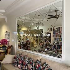 Front kaca mirror 5 mm. Model Cermin Dinding Indo Glass Craft