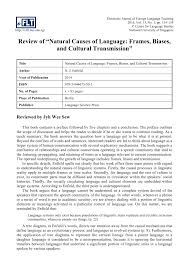 We did not find results for: Pdf Review Of Natural Causes Of Language Frames Biases And Cultural Transmission