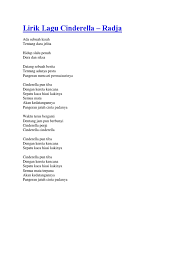 Fattah amin amp fazura cinderella lirikost hero seorang cinderella. Lirik Lagu Cinderella Docx