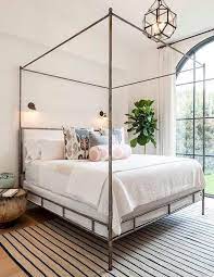 Bright And Airy Master Bedroom Home Bedroom Metal Canopy Bed Home