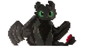 Toothless Perler Beads Perler Bead Art How Train Your Dragon