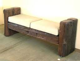 Railway Sleeper Bench Rustic Furniture Timber Furniture Furniture