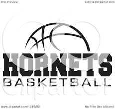 Free transparent basketball vectors and icons in svg format. Clipart Of A Black And White Ball With Hornets Basketball Text Royalty Free Vector Illustration By Johnny Sajem 1219251
