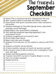 Principal S Monthly Checklists Educational Leadership Principal Elementary Principal School Leadership Principal
