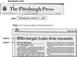 How to cite a newspaper article apa from a database. Newspaper Easybib