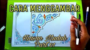 Hiasan dinding kamar, kelas, ruang tamu yang unik, simple, menarik, mudah dibuat, dari. Gambar Hiasan Pinggir Kaligrafi Sederhana Cikimm Com