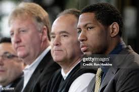 Danny Granger of the Indiana Pacers sits with head coach Jim O'Brien...  News Photo