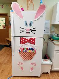Pick up a new refrigerator door panel and make your appliances look just like new! Easter Bunny Decoration For Refrigerator Or Door Easter Decorations Dollar Store Easter Bunny Door Decoration Easter Bunny Decorations