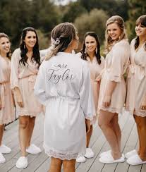 Bridesmaids Getting Ready Robes From Wedding Favorites Bridesmaid Get Ready Outfit Bridal Party Getting Ready Morning Wedding