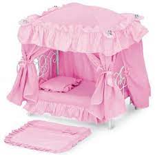 Baby Doll Furniture And Accessories Toddler Girls Baby Doll Canopy Bed Bedroom Furniture Pretend Play For Girls Bed Canopy Baby Doll Furniture Canopy Bed