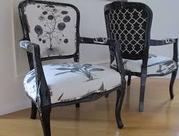 I Like The Contrast Fabric On Back Of These Dining Chairs Reupholster Furniture Furniture Chair