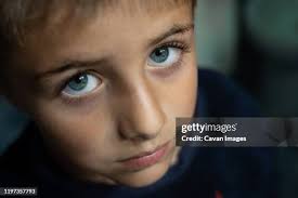 Close Up Of A Young Boys Closed Eyelash High-Res Stock Photo