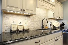 Travertine Tile Backsplash Ideas Stylish Kitchen White Cabinets Black Countertop Travertine Backsplash Kitchen Travertine Tile Backsplash Stylish Kitchen