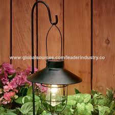 Chinabsci Factory Power Coated Metal Hanging Solar Lights Lantern Lamp With Shepherd Hook Garden Ornament On Global Sources