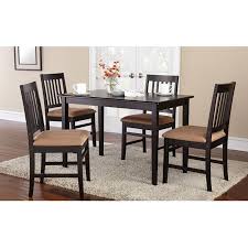 Ids online mid century glass dining table with foot pad, office desk, size 51.18 x 31.50 x 29.53, wooden skin. Mainstays 5 Piece Dining Set Espresso From Mainstays Accuweather Shop