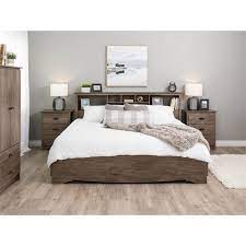 Shop for prepac platform beds at pricegrabber. Prepac Salt Spring King Platform Storage Bed With 6 Drawers In Drifted Gray Dbk 8400 K