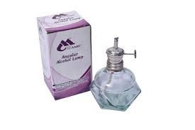 Angularalcohol Spiritlamp Unique Hexagonal Shape With Flame Control And Gas Exit Points Cab Be Used Upright O Alcohol Lamp Alcohol Perfume Bottles