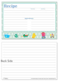 4x6 Recipe Card Kids Kitchen Blue Polka Dot 40ea Recipe Cards Scrapbook Recipe Book Printable Recipe Cards