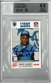July 16, 1968 in wichita, kansas, usa. Lot Detail Barry Sanders Autographed Police Rookie Card W Roy 89
