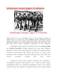 Temukan terjemahan bahasa indonesia dalam ketikan kata yang ingin anda terjemahkan dari bahasa inggris ke bahasa indonesia dalam mesin. Kedatangan Bangsa Inggris Di Indonesia