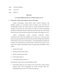 Analisis horizontal merupakan analisis yang dilakukan dengan membandingkan laporan keuangan untuk beberapa. Perbandingan Laporan Keuangan Pdf