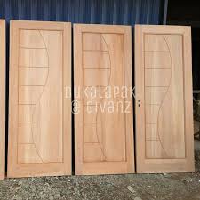 Jual pintu minimalis, double, single, sliding, pintu utama kupu tarung, pintu kamar kayu minimalis modern koleksi lengkap aneka macam model desain desain pintu minimalis sangat beragam. Jual Kusen Dan Daun Pintu Minimalis Kayu Mahoni Model No 2 Di Lapak Givanz Bukalapak
