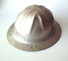 Vintage B F Mcdonald Aluminum Hard Hat Construction Helmet Hard Hat Hats Vintage Eclectic